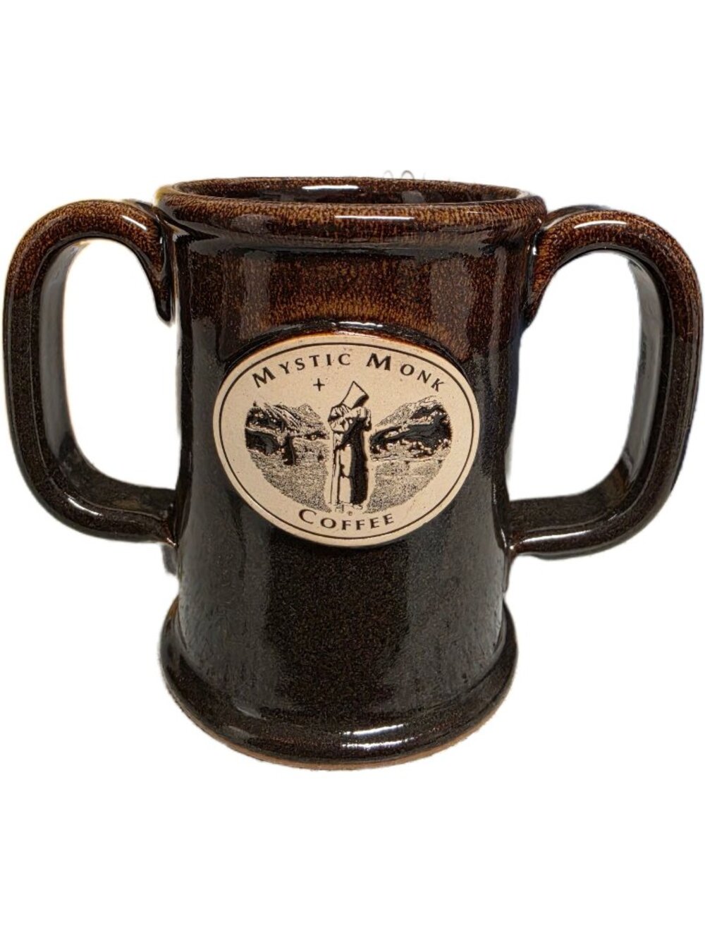 Mystic Monk Coffee Mug Sunset Hill Stoneware EUC
